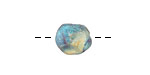 Xaz Raku Rust Blue Small Nugget 10-13mm