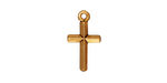 TierraCast Antique Gold (plated) Classic Cross 11x20mm