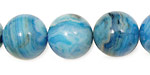 Larimar Blue Crazy Lace Round 16mm