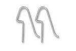 TierraCast Sterling Silver Angular Blank Earwire .53"