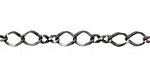 Gunmetal Twisted Oval & Figure 8 Chain