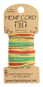 Rasta Hemp Twine 20 lb, 20 ft