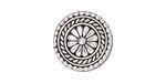 TierraCast Antique Silver (plated) Bali Button 18mm