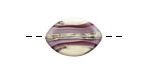 A Beaded Gift Silvered Amethyst Layers Zulu 13x19mm