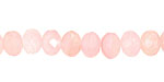 Czech Glass Cupid Quartz Fire Polished Rondelle 6x9mm