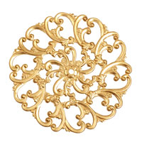 Brass Scrolling Filigree 58mm