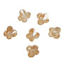 Champagne Faceted Butterfly 6x6mm