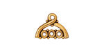 TierraCast Antique Gold (plated) Trinity Link 16x12mm