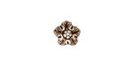 TierraCast Antique Silver (plated) Oak Leaf Bead Cap 4x10mm