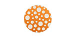 Lillypilly Orange Scattered Dots Anodized Aluminum Disc 19mm, 24 gauge