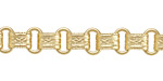 Satin Hamilton Gold (plated) Vintage Cuff & Oval Chain
