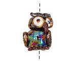 Unicorne Beads Flash Owl 23x18mm