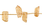 Rutilated Quartz (rough) Freeform Drop 5-6x14-20mm
