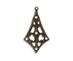 Vintaj Natural Brass Pinnacle Pendant 18x32mm