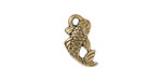 TierraCast Antique Gold (plated) Koi Charm 17x9mm