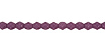 Czech Fire Polished Glass Opaque Purple Round 4mm