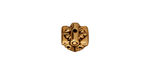 TierraCast Antique Gold (plated) Luna Pendant Cap 7x9mm