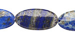 Lapis Flat Oval 29-30x15-16mm