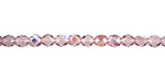 Czech Fire Polished Glass Light Amethyst AB Round 4mm