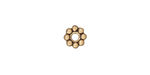 TierraCast Antique Gold (plated) Large Hole Beaded Heishi 2x8mm