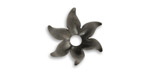 Vintaj Arte Metal Fairy Petals Bead Cap 7x15mm
