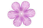Lucite Violet Clematis Flower 8x30mm