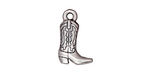 TierraCast Antique Silver (plated) Western Boot Charm 12x18mm