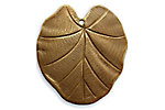 Vintaj Natural Brass Nouveau Leaf Pendant 28x31mm