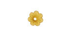 Matte Topaz Lucite Daisy 3x10mm