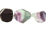 Rainbow Fluorite Faceted Nugget 15-20x10-16mm