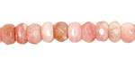 Pink Opal Faceted Rondelle 5x8mm