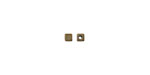 Vintaj Natural Brass Cube Spacer Bead 3mm