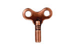 TierraCast Antique Copper (plated) Winding Key Charm 19x22mm