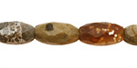 Ocean Jasper Faceted Rice 14x8mm