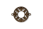 Vintaj Natural Brass Filigree Ring Connector 22x17mm