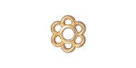 TierraCast Gold (plated) 6 Petal Link 14mm