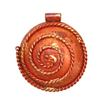 Patricia Healey Copper Spiral Rope Pendant 35x39mm