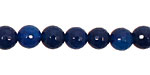 Cobalt Agate Faceted Round 8mm