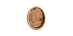 Nunn Design Antique Gold (plated) Small Oval Frame Button 13x16mm
