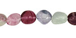 Rainbow Fluorite Tumbled Nugget 9-10x7-9mm