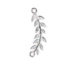 Nunn Design Sterling Silver (plated) Left Leaf Connector 33x8mm