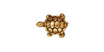 TierraCast Antique Gold (plated) Turtle Bead 15x12mm