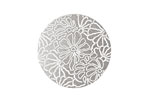 Lillypilly Silver Weathered Daisy Anodized Aluminum Disc 25mm, 22 gauge