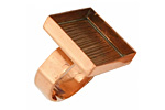 Copper Adjustable Ring Square Bezel 21mm