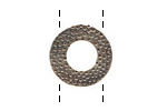 Saki White Bronze Textured Ring Spacer 19mm