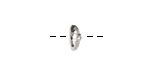 Nunn Design Sterling Silver (plated) Hammered Bead Cap 4x11mm