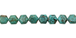 Chinese Turquoise Hexagon 6mm
