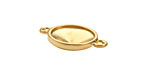 TierraCast Gold (plated) Faceted Link 25x17mm