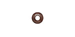 Tagua Nut Espresso Large Hole Rondelle 3x8mm