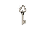 TierraCast Antique Silver (plated) Key Charm 8x22mm